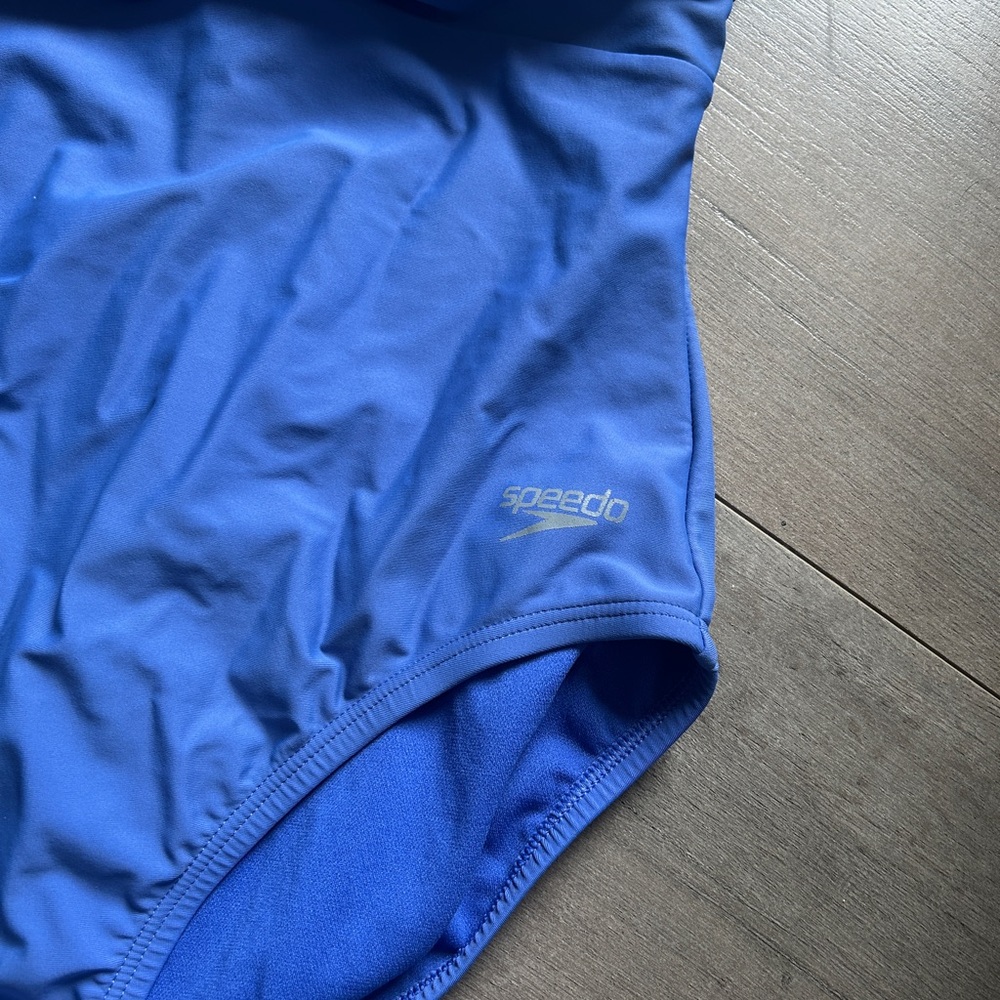 Speedo Women's Blue One-Piece Swimsuit Size 8 - Picture 2 of 5